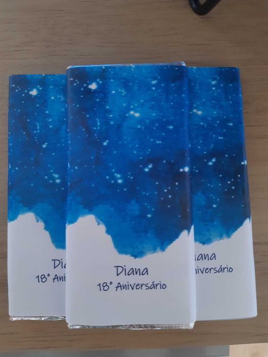 Chocolates personalizados para batizado, comunhão ou aniversário