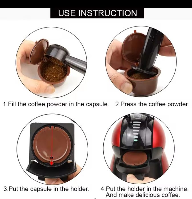 2 Cápsulas reutilizáveisl Dolce Gusto 5€