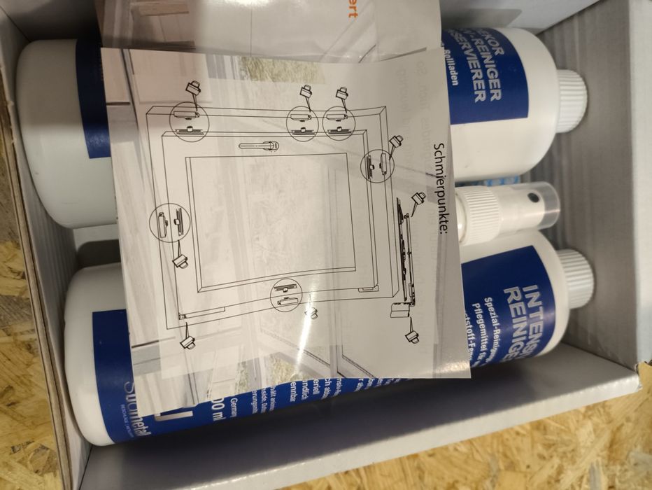 Specjalny preparat do czyszczenia okien z Niemiec . Suedmetall