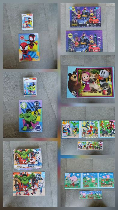 Puzzle dla 3 latka - 7 sztuk