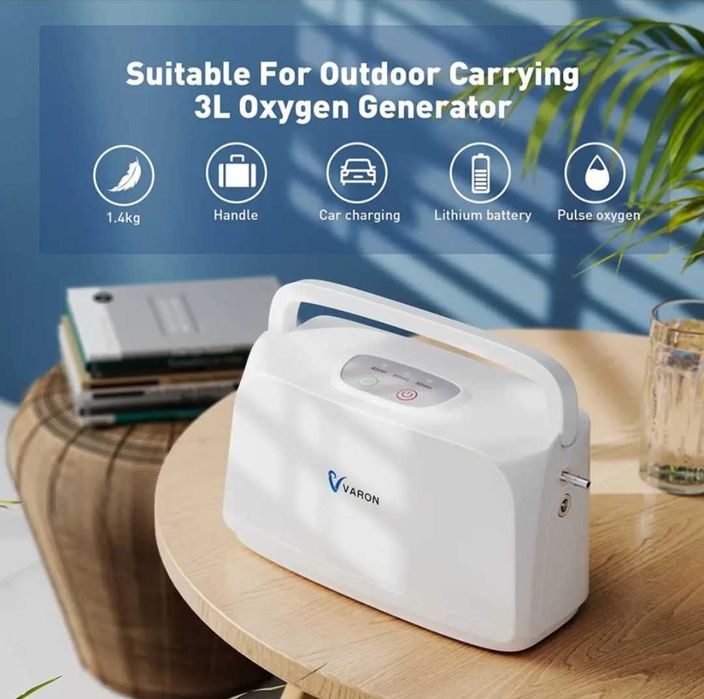 Concentrador oxigénio oxigenoterapia máquina portátil bateria