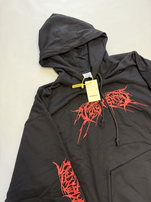 худи Vetements Hardcore Metal logo hoodie M L Balenciaga