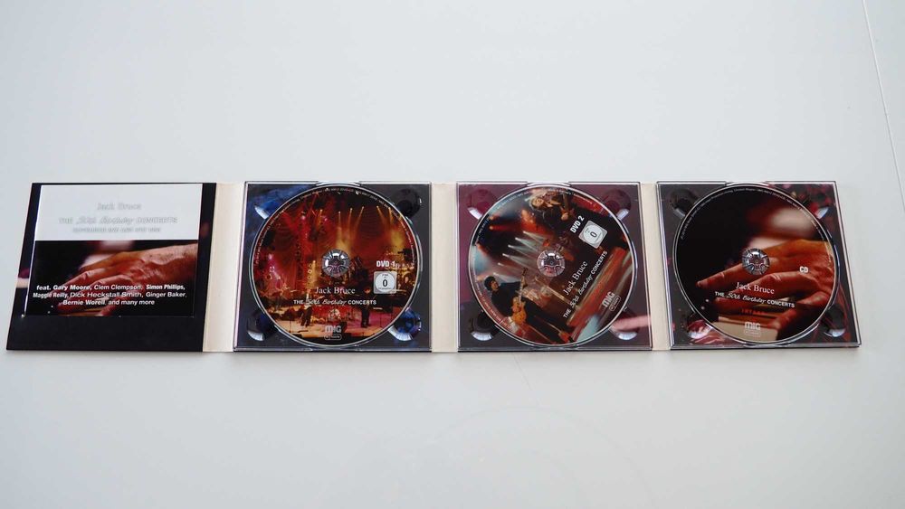 JACK BRUCE – Rockpalast: The 50th Birthday Concerts   2×DVD (NTSC, Remastered) + CD • 2014 • MIG‑Music • MIG90612 Stan: NM / Digipak NM‑