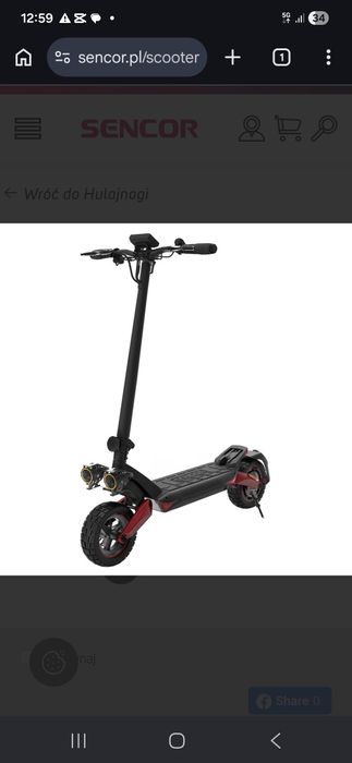 Hulajnoga sencor x50 scooter sprzedam zamienię na  moto