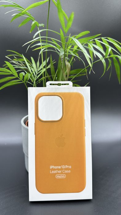 Skórzane Magsafe Etui do Iphone 13 Pro Orange