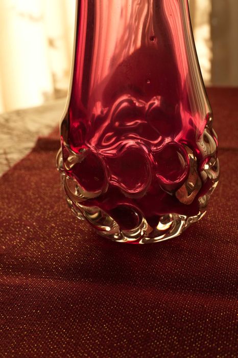 Vidro de Murano - Jarra Rosa Velho Vintage 40 cm