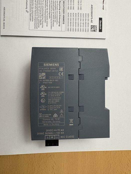 Switch industrial Siemens Scalance Xb008