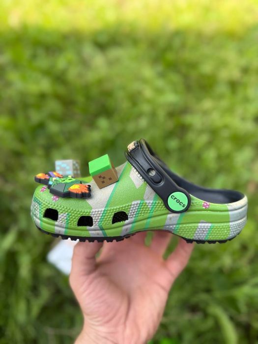 Дитячі крокси Kids Minecraft Elevated Clog кроксы детские майнкрафт