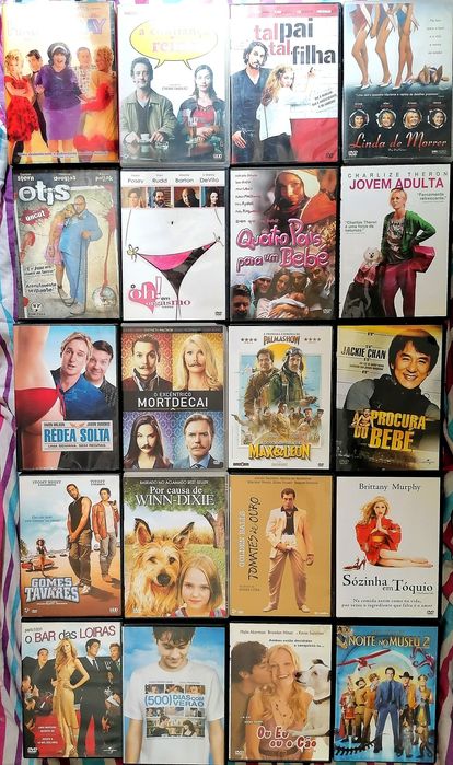 LOTE 186 DVD's Originais (LOTE 54) terror / comédia / romance / drama