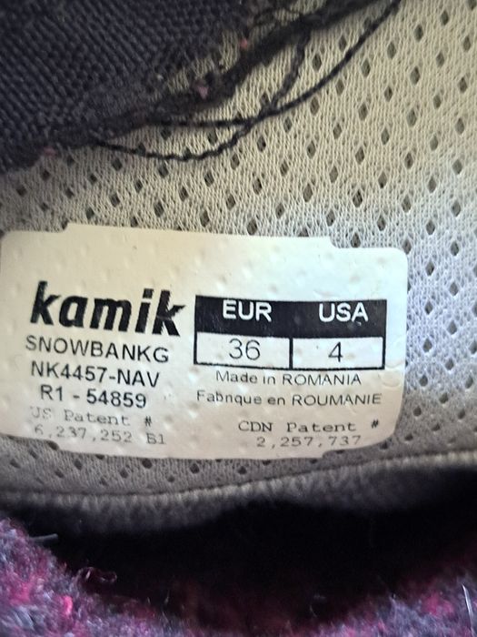 Buty zimowe, śniegowce Kamik  36