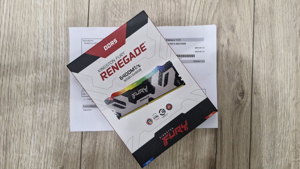 Pamięć Kingston Fury Renegade RGB DDR5 2x 16 GB 32GB 6400MHz CL32