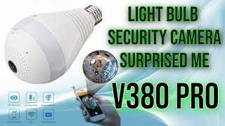 Lâmpada com camara de vigilância oculta detecção movimento WiFi Novo