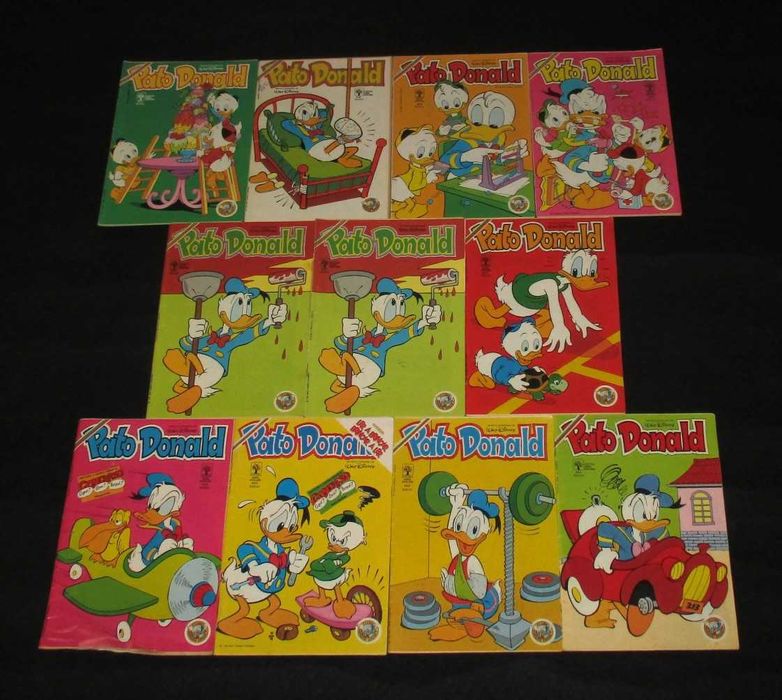 Livros Revistas BD Pato Donald 1984 a 1990 Disney
