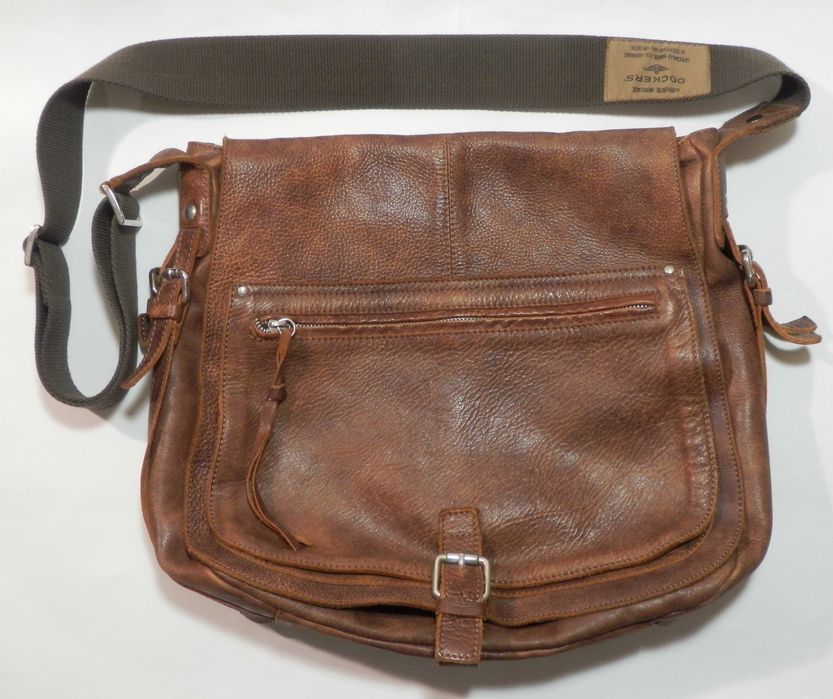 Шкіряна сумка Dockers vs MaDì Pelletteria Італія Italy шкіра натуральн