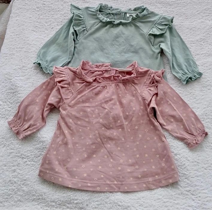 2 bawełniane bluzki dziewczęce NEXT