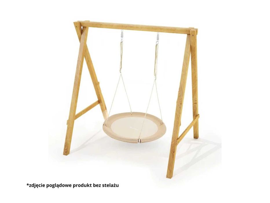 Duża Huśtawka Ogrodowa Bocianie Gniazdo 100 cm Boho