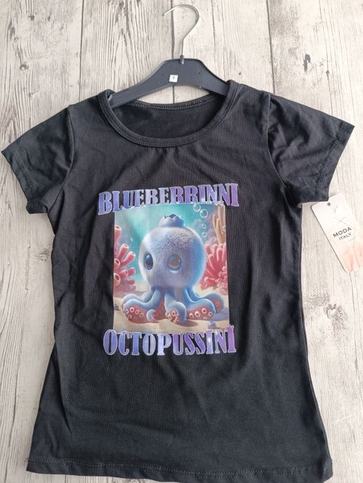 Bluzka Blueberrinni Octopussini r. 8 l. (128)