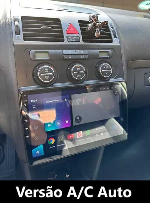 (NOVO) Rádio • 2DIN 10.1" • VW Touran • Android • [4+64GB] • Wifi GPS