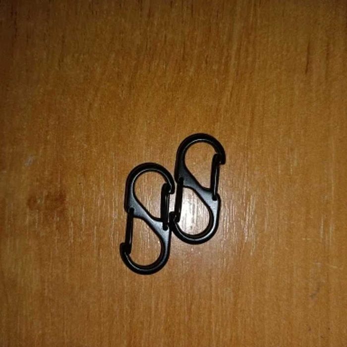 Мини карабины с блокировкой - нержавеющая сталь, антикражные крючки