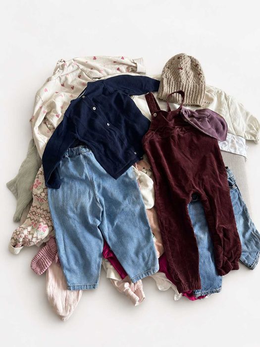 Lote 30 Peças Bebé Menina 12-18 Meses | Zara, H&M, Chicco, Lil Atelier