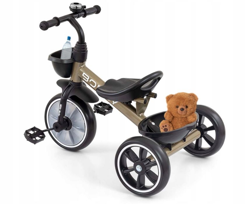 Rowerek Trójkołowy dziecięcy biegowy +2 lata Milly Mally Bobby ZŁOTY