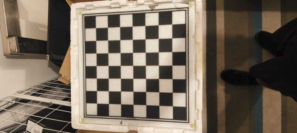 Jogo de Xadrez em Vidro Completo (32 Peças + Tabuleiro) - Na Caixa Original