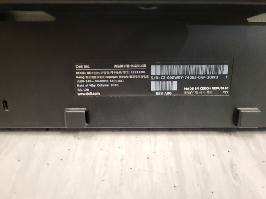 Monitor Dell 22" Full HD (E2211Hb) - Funcional, sem cabos