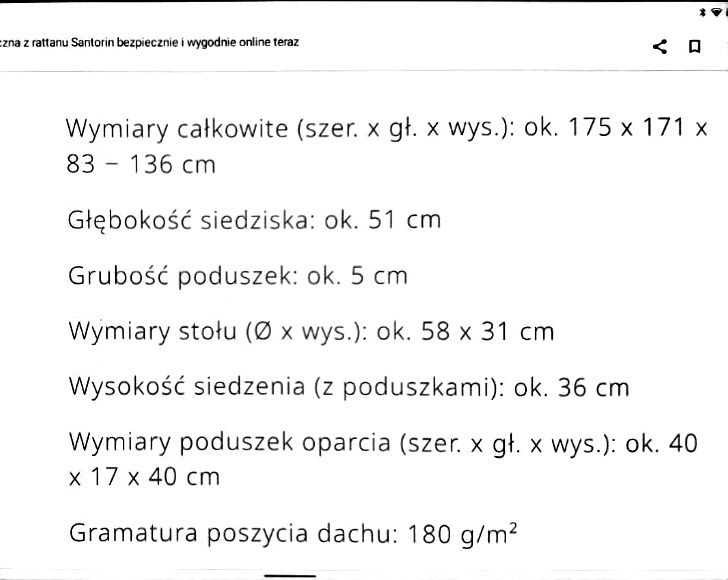 Wyspa słoneczna z rattanu Santorin