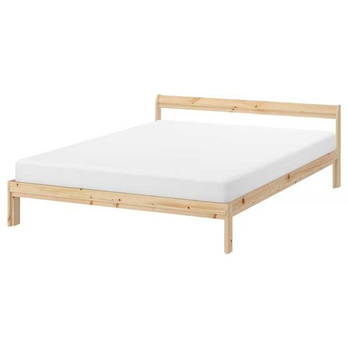Cama de Casal IKEA em Pinho + Estrado + Colchão (reservada)