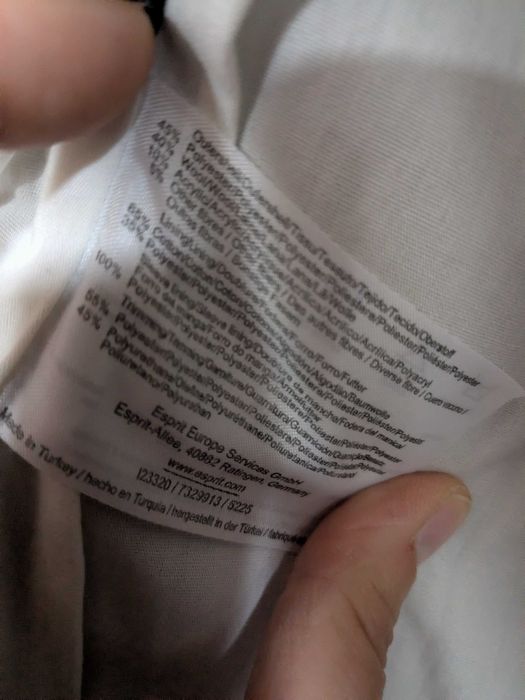 Esprit płaszcz damski z wełną rozm. 42