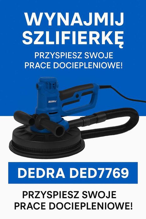 wynajem/wypożyczalnia/zacieraczka tynków/szlifierka styropianu/elewacj