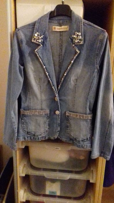 Blazer de Ganga com aplicações