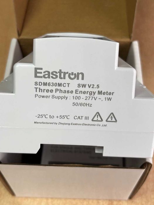 Лічильник електроенергії Eastron SDM630MCT 5A CT  V2 трифазний RS485 Modbus