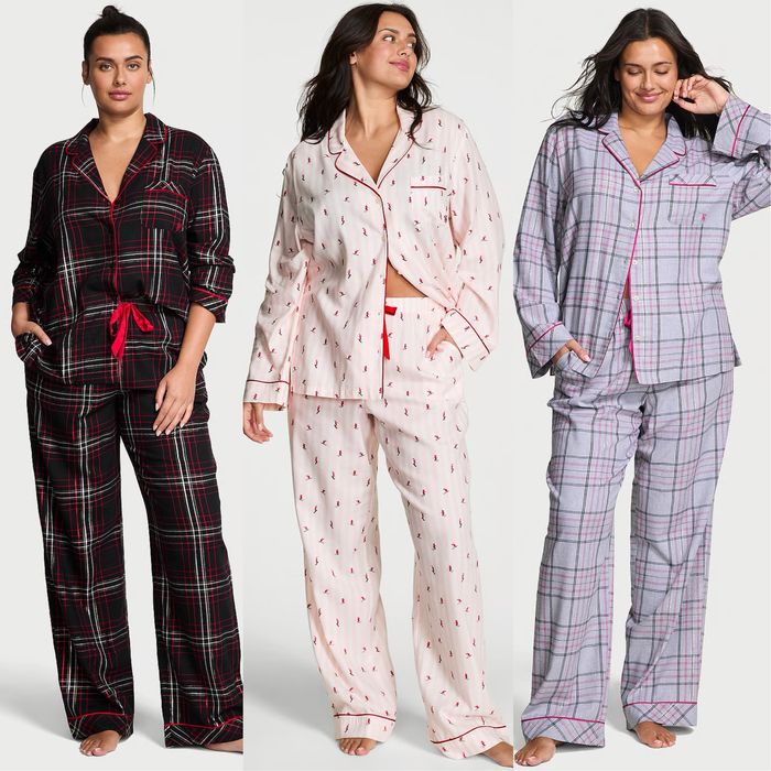Фланелеві піжами Victoria's Secret. XS S M L