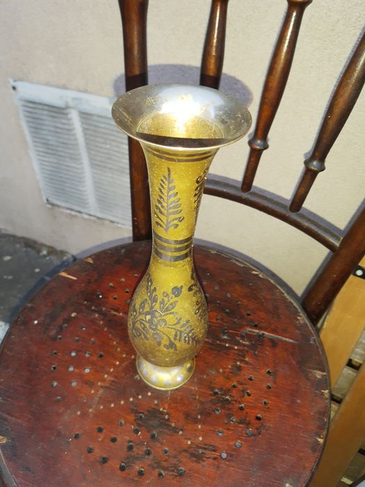 Flakon Wazon Indyjski Metalowy Ozdobny Indie