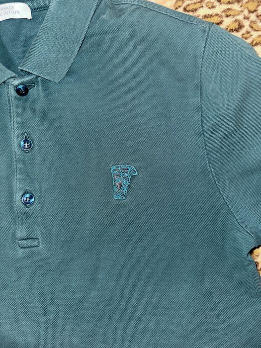 Versace Collection Mini Logo Aquamarine T-Shirt