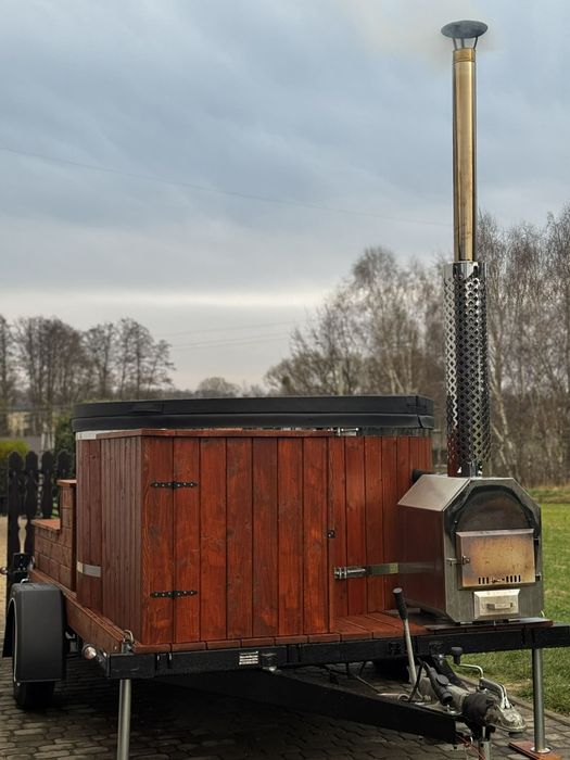 Mobilna Balia Ogrodowa | Hydromasaż 6 stref | Termopokrywa | Wynajem