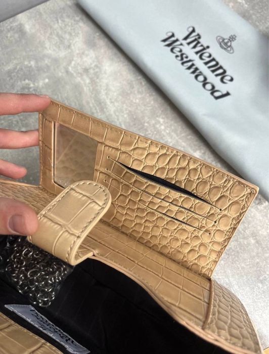 Vivienne Westwood Hazel сумка женская бежева off heron chanel жіноча