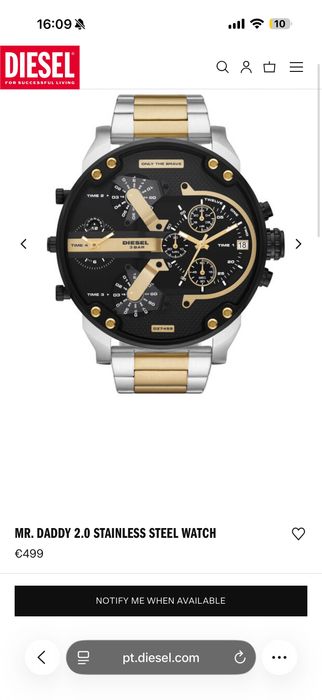 Relógio Diesel Mr Daddy 2.0 masculino DZ7459