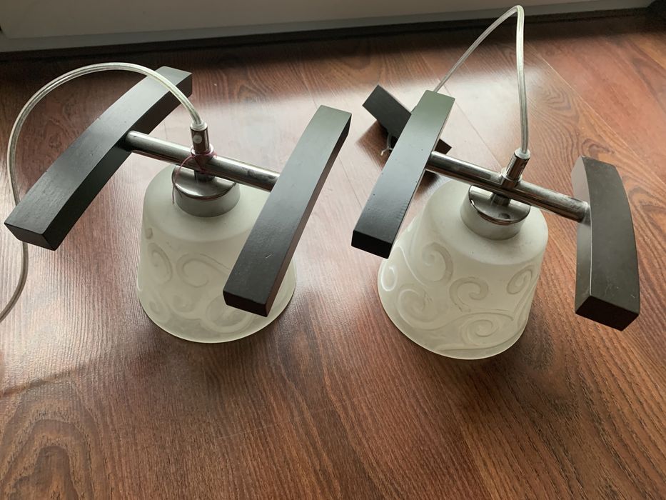 Lampa wisząca 2 sztuki jak nowa - hand made !!!