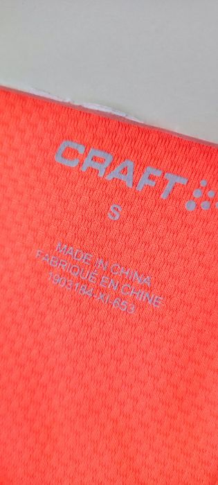 Koszulka top sportowy fitness Craft S neonowa  bokserka