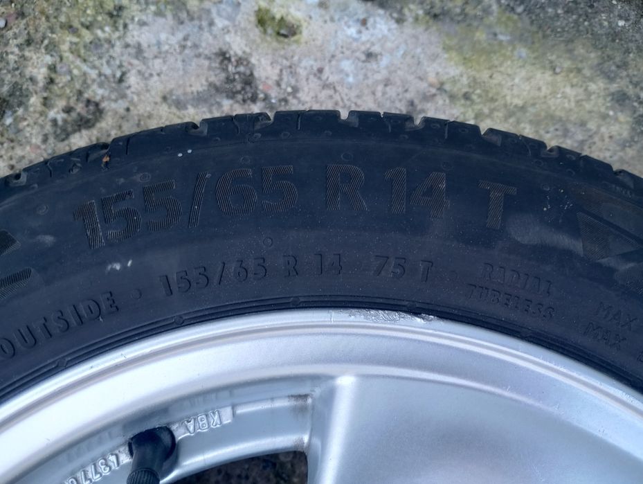 2x 155/65/14 Continental 2020r Bieżnik 7mm EcoContact 6 Opony Letnie