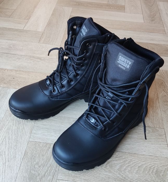 Buty taktyczne Safety Jogger Tactic Czarne Trzewiki Robocze Wysokie 44