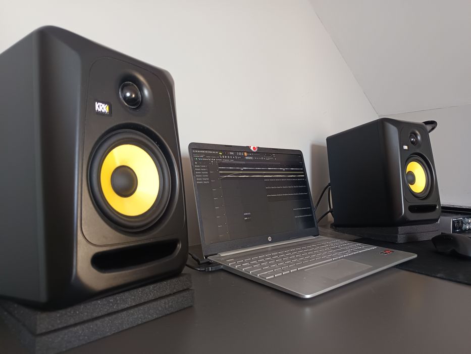 KRK Rokit Classic 5 monitory studyjne + akcesoria, komplet z pudełkami