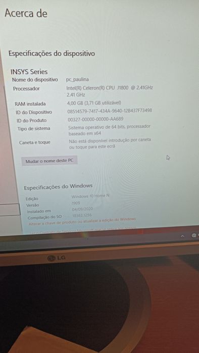 Computador INSYS ompleto