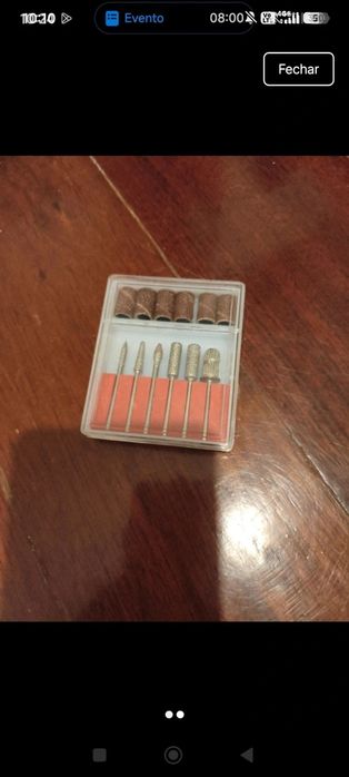 Kit com 6 Brocas e 6 Lixas para unhas gel