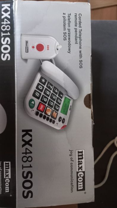 Telefon dla seniora Kx481 SOS z pilotem