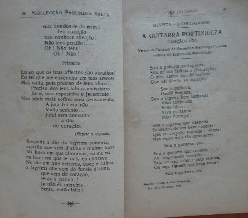Lyra do Povo - Ano Edição 1926