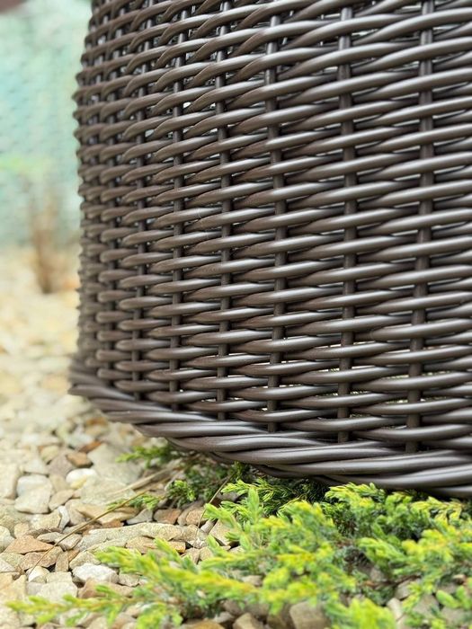 Новорічний кошик діам.65,плетений кошик під ялинку, ялинкова спідниця