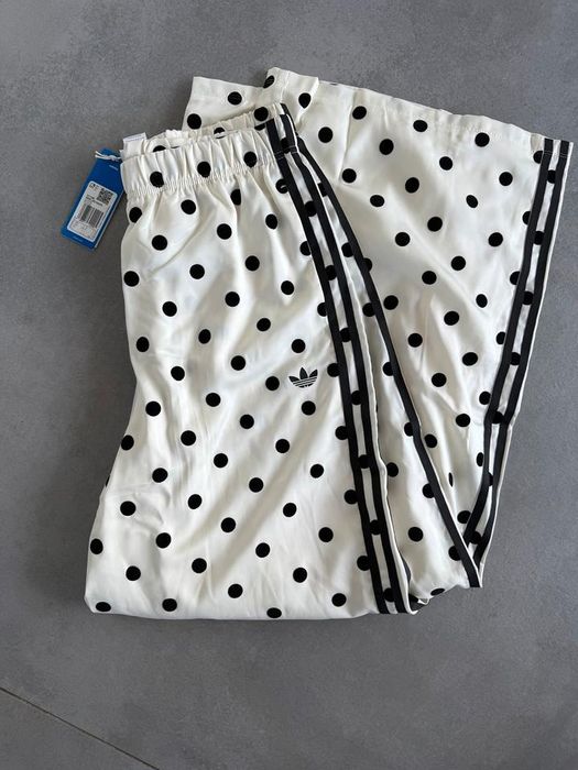 Spodnie adidas Originals groszki groszek Satin Polka Dots Wide Leg KV1168